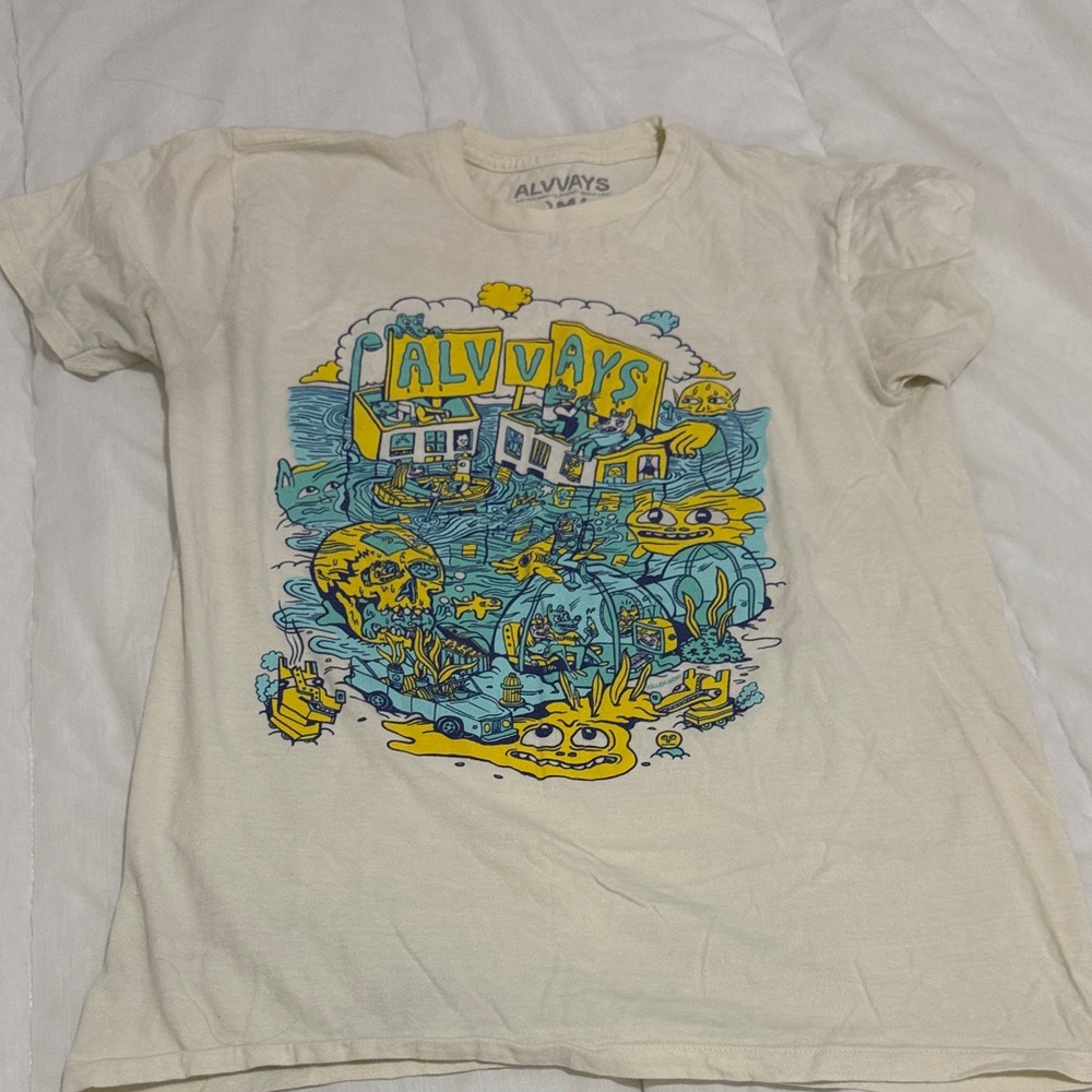 Alvvays by Killer Acid Graphic Cream T-Shirt - Picture 9 of 11